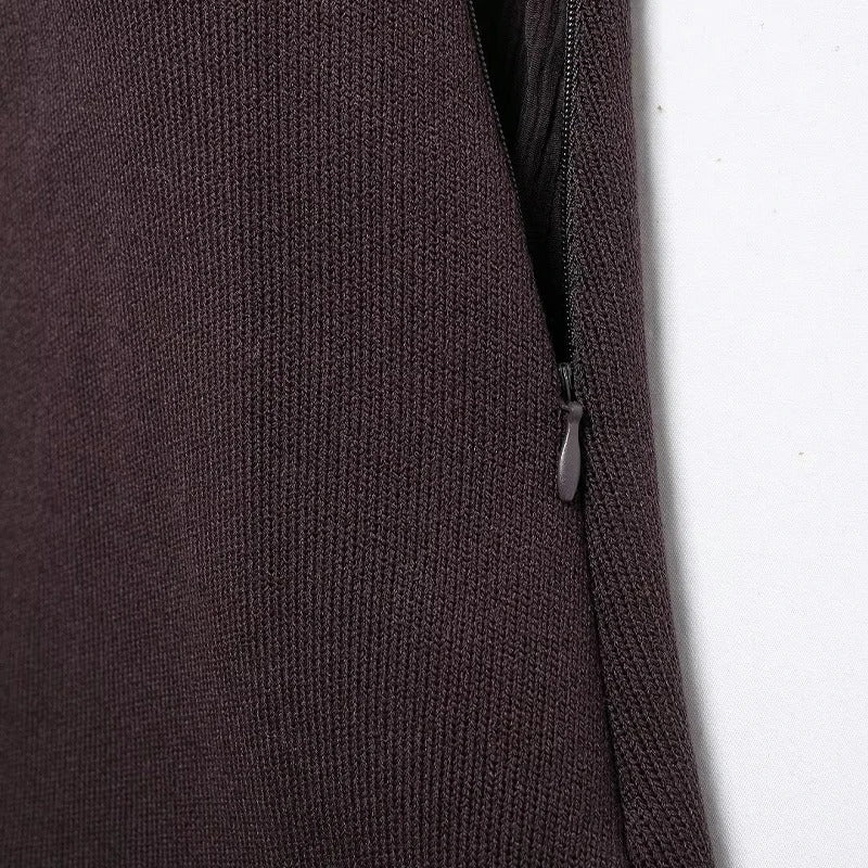 Naisten laskostettu Side-zip Midi-hame