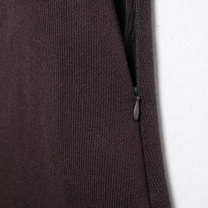 Naisten laskostettu Side-zip Midi-hame