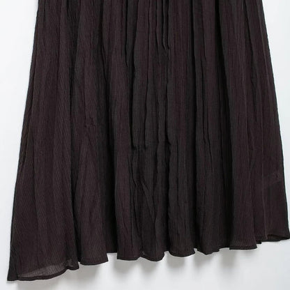 Naisten laskostettu Side-zip Midi-hame