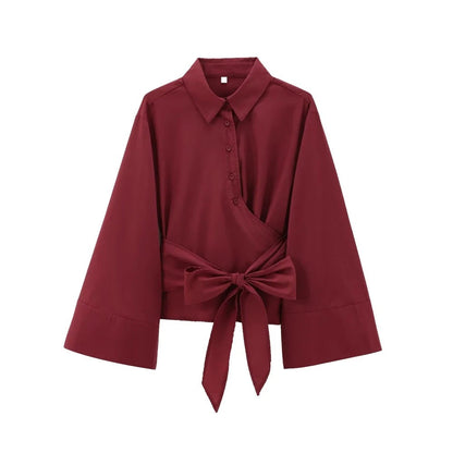 Naisten pitkähihainen Kimono pusero