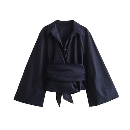 Naisten pitkähihainen Kimono pusero