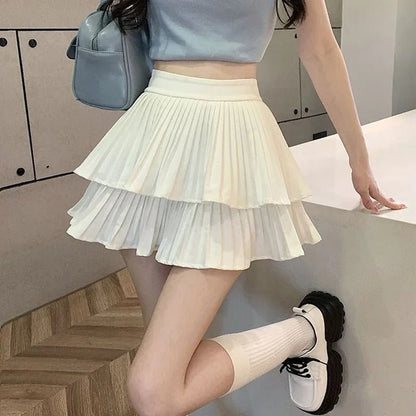 Naisten röyhelö High-Waist Lolita hameen