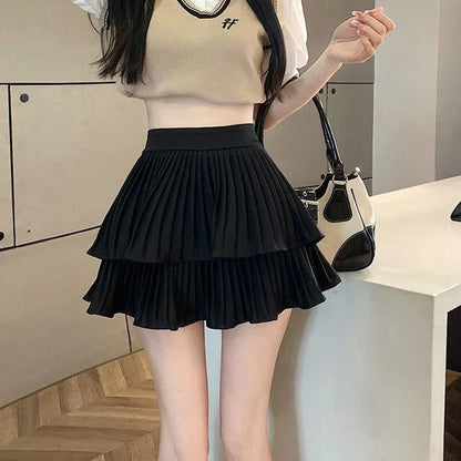 Naisten röyhelö High-Waist Lolita hameen