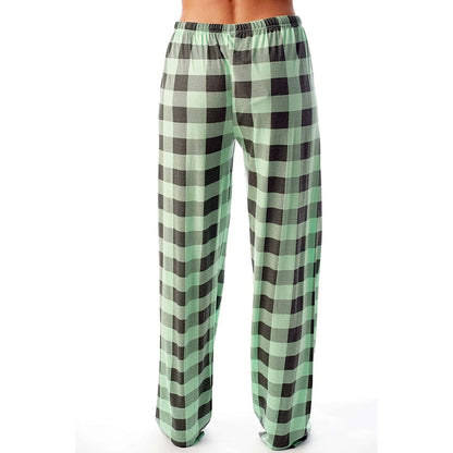 Naisten ruudullinen painettu pyjama