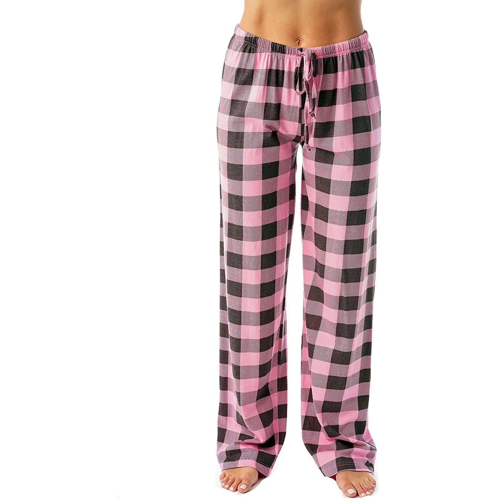 Naisten ruudullinen painettu pyjama