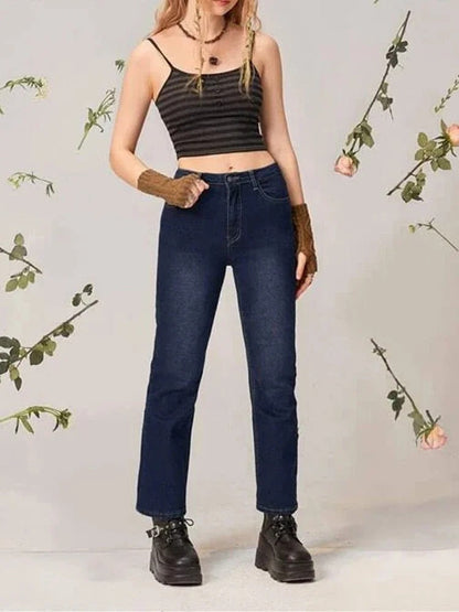 Naisten spagettihihainen crop top