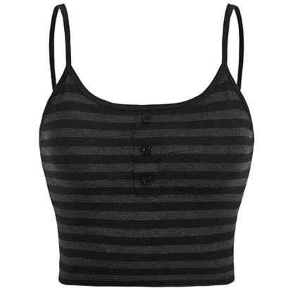Naisten spagettihihainen crop top
