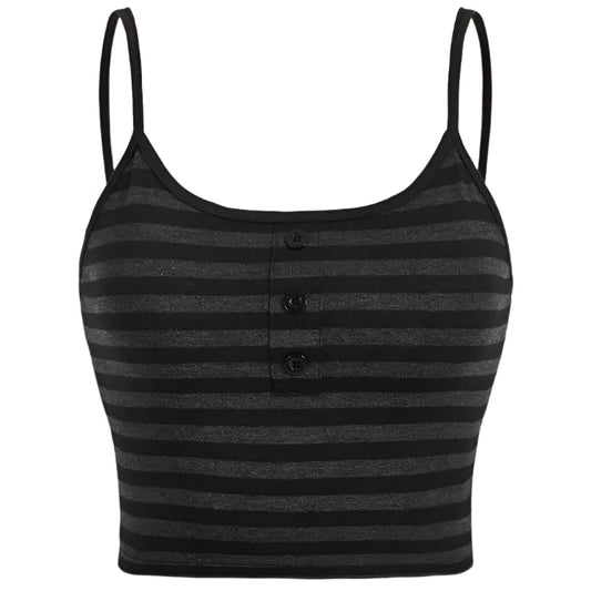 Naisten spagettihihainen crop top