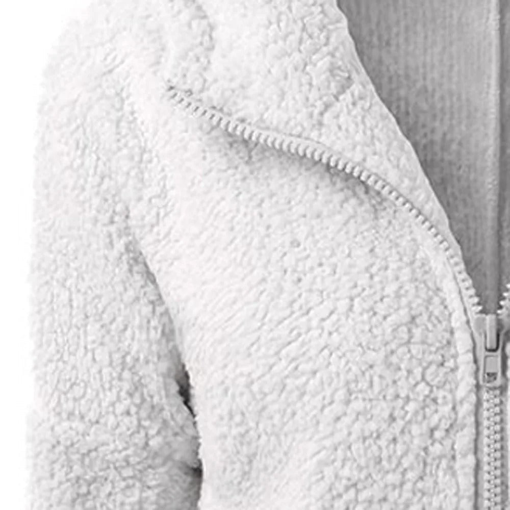 Naisten talven fleece hupullinen takki