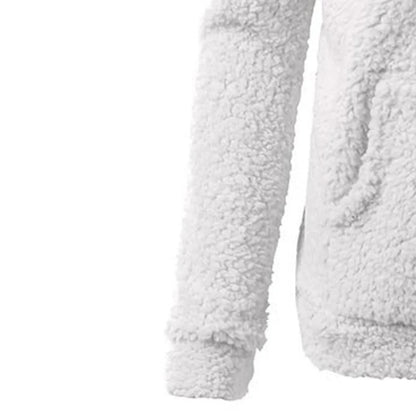 Naisten talven fleece hupullinen takki