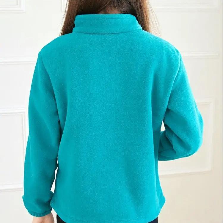 Naisten talvi lämmin fleece takki