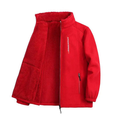 Naisten talvi lämmin fleece takki