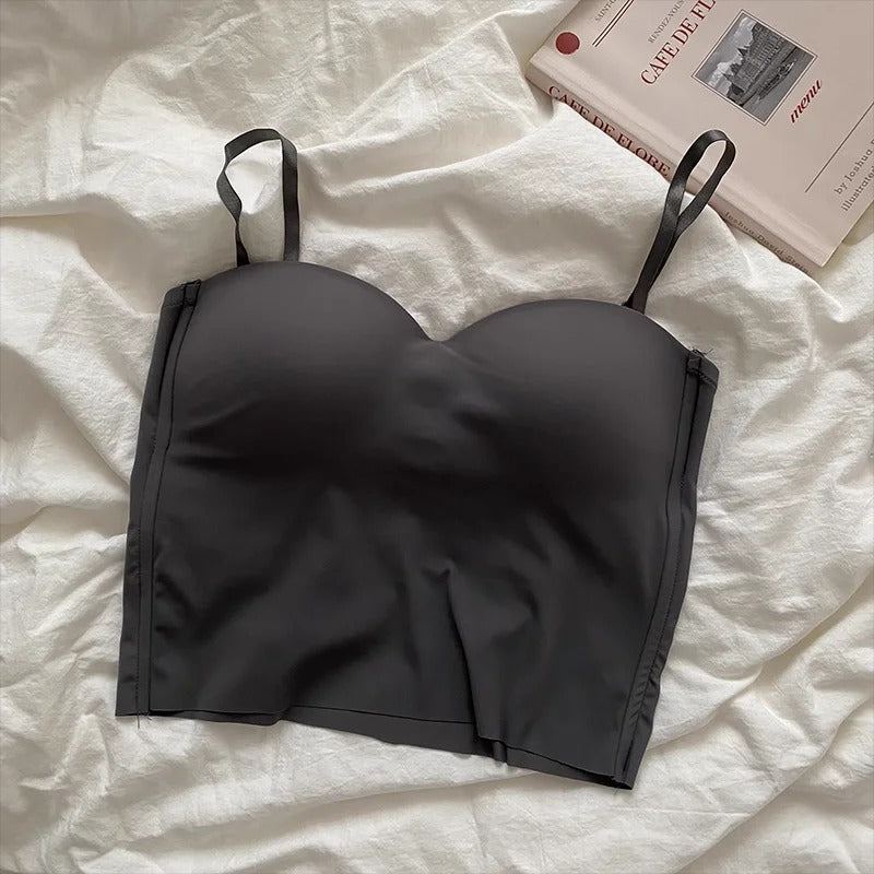 Naisten yksivärinen rajattu camisole