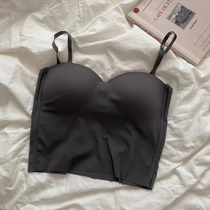 Naisten yksivärinen rajattu camisole