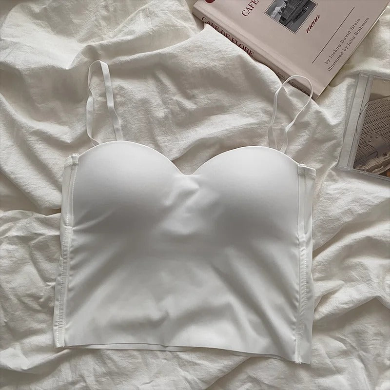Naisten yksivärinen rajattu camisole