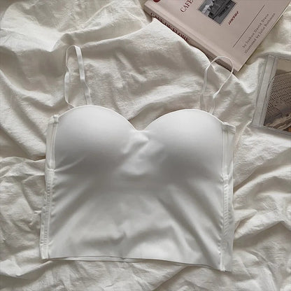 Naisten yksivärinen rajattu camisole
