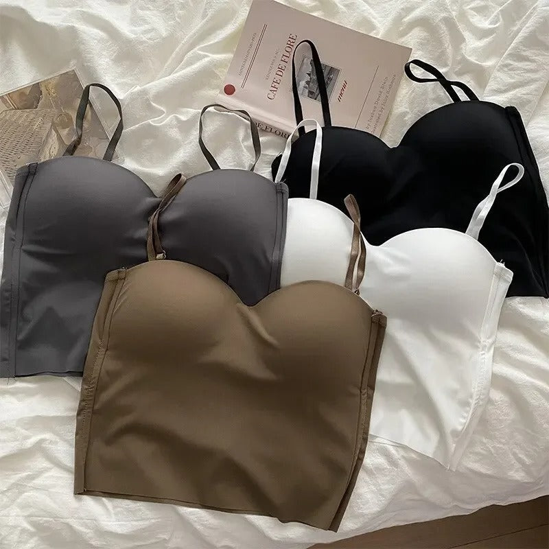 Naisten yksivärinen rajattu camisole