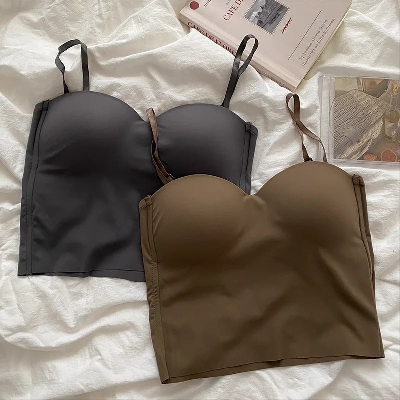 Naisten yksivärinen rajattu camisole