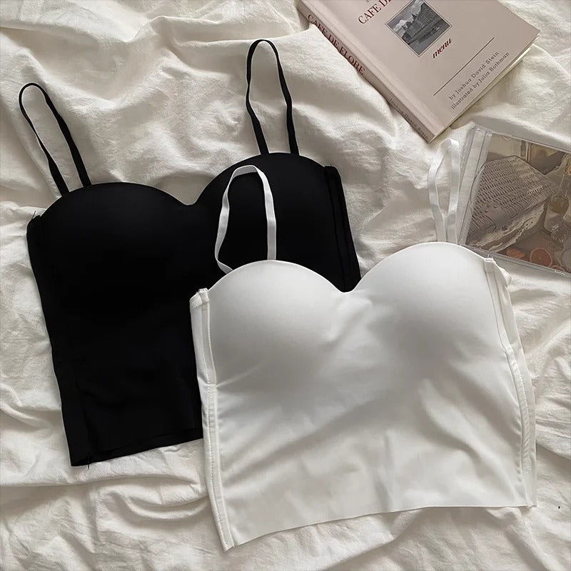 Naisten yksivärinen rajattu camisole