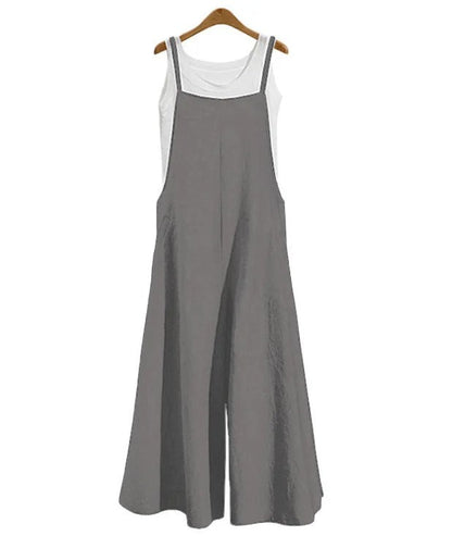 Naisten yleinen hihaton löysä Jumpsuit