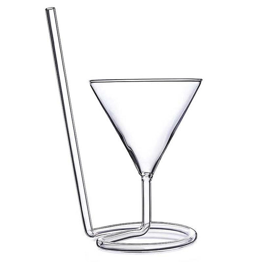 Spiral Straw Cocktail lasi