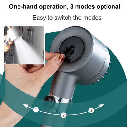Suihkupää Turbohead Vedenpaineen Tehostamiseen Kestävä Muovi