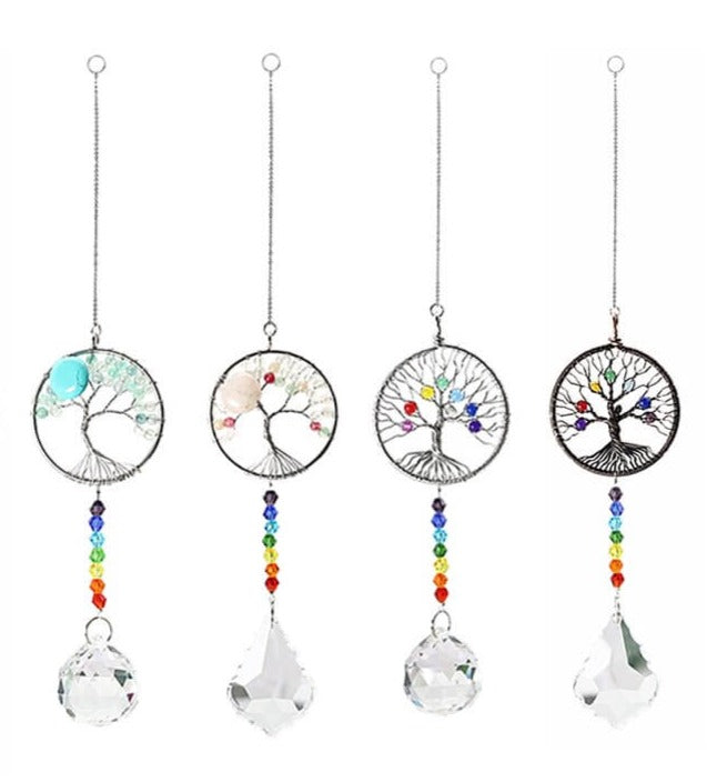 Tree of Life Crystal Suncatcher