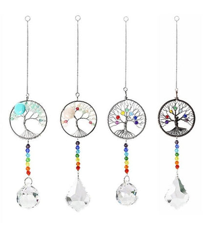 Tree of Life Crystal Suncatcher