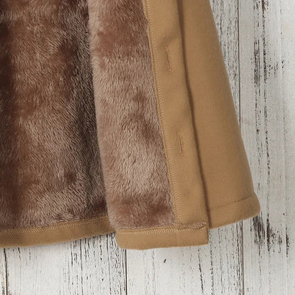 Tytön paksu fleece talvitakki