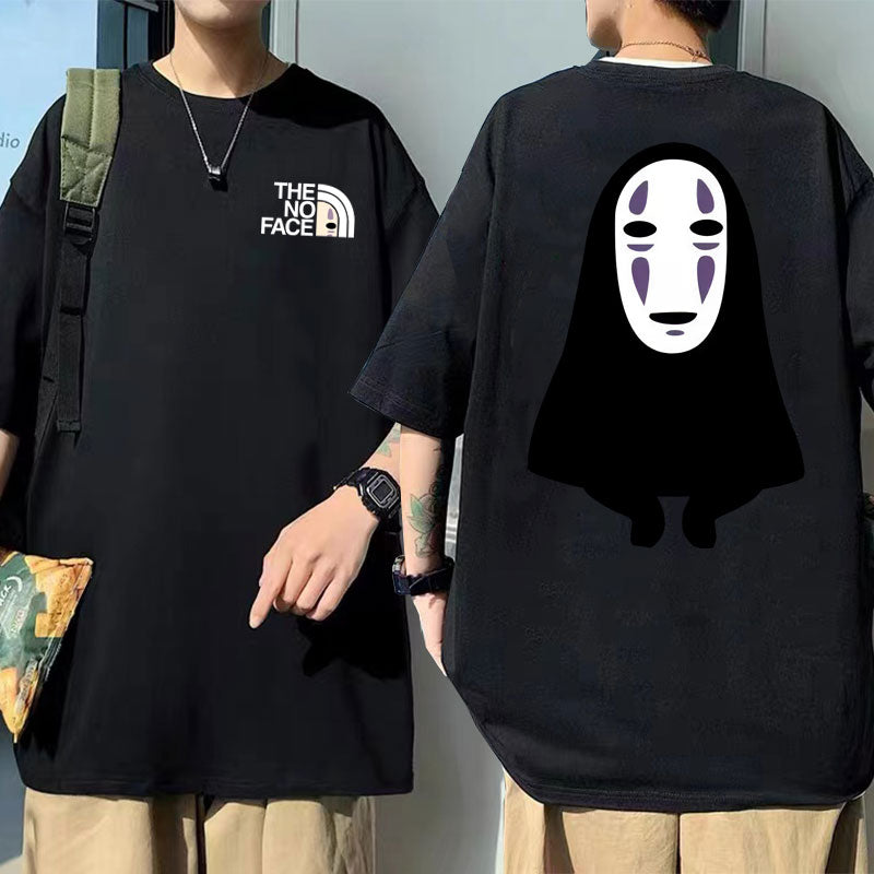Unisex Ei kasvoja painettu t-paita