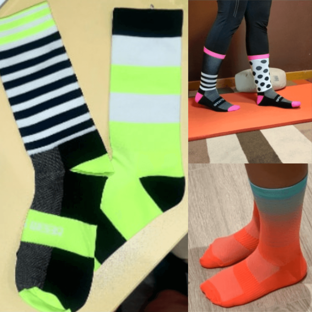 Unisex värikkäät urheilusukat