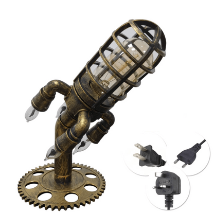 Vintage Steampunk raketti lamppu