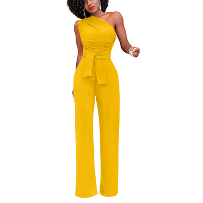 Yksi olkapää Bodycon Jumpsuit