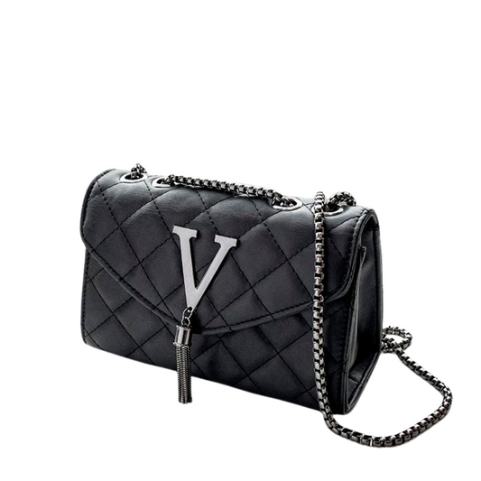 Ylellinen tikattu Crossbody Tupsu käsilaukku